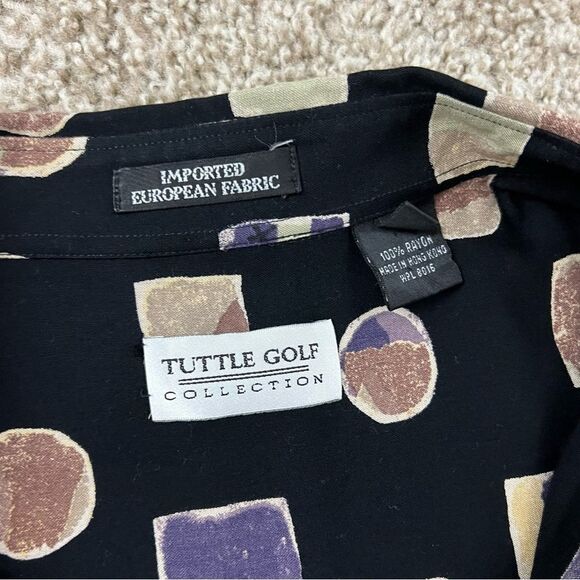 Vintage Tuttle Golf Collection Button Down men's L - Picture 2 of 5